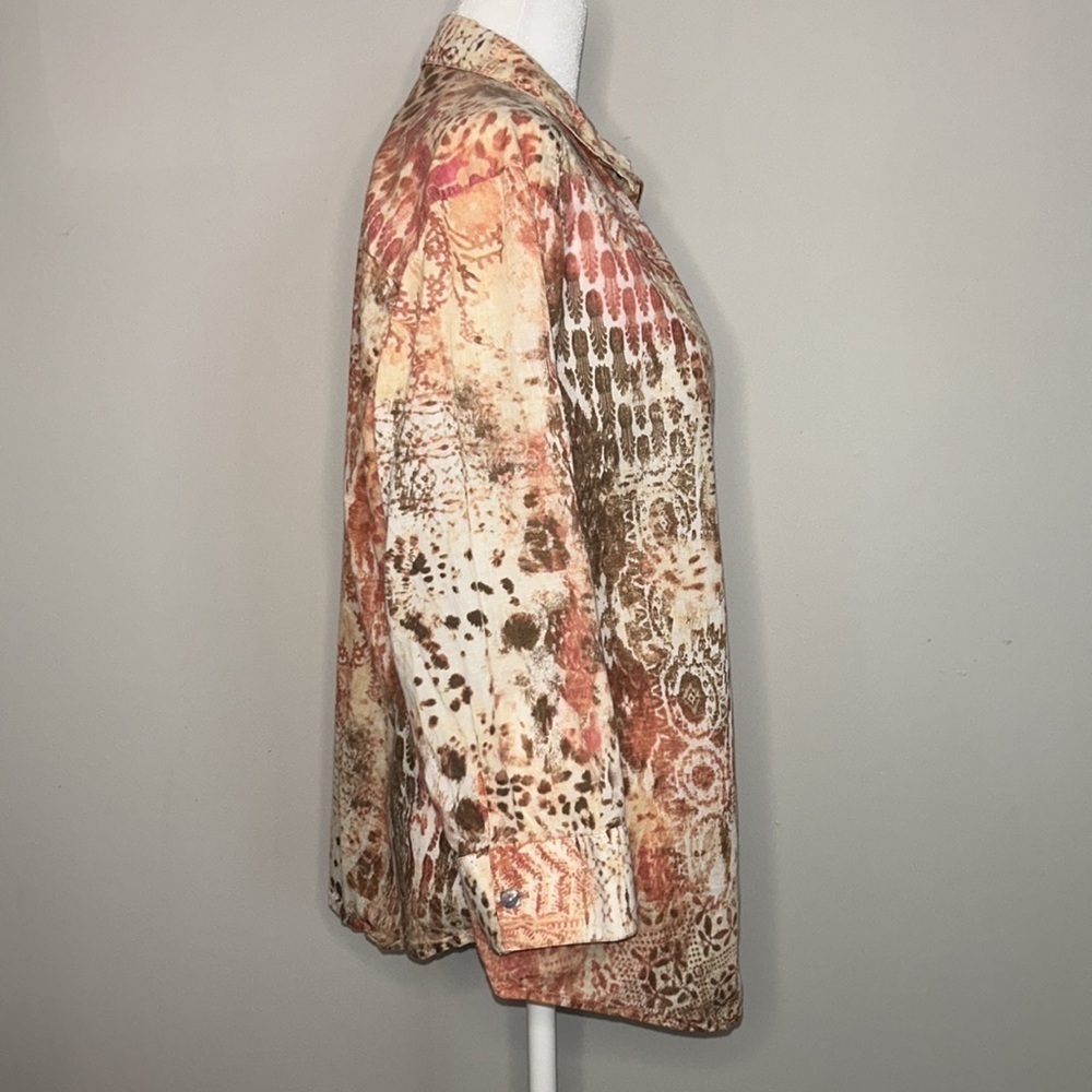 Gorgeous Chico's Bohemian Top Size 3 - Picture 5 of 8